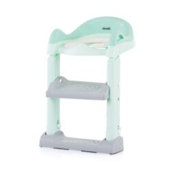 Toilet trainer seat with ladder – Green