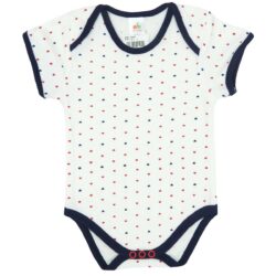 Bodysuit manche courte “Heart” – White