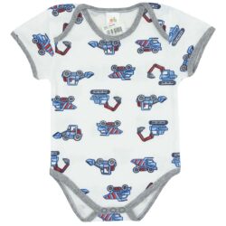 Bodysuit manche courte “Tractor” – Blue