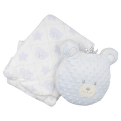 Toy Blanket (Bear) – Blue