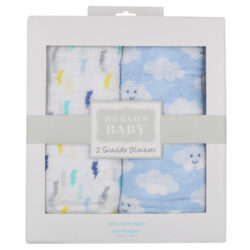 Baby Blanket (Clouds) – Bleu