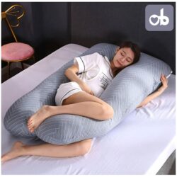 Maternity Pillow “U”- Grey Rayure
