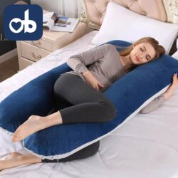 Maternity Pillow “U”- Royal Blue and Grey