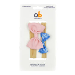 Headband (x2) – Pink/Blue