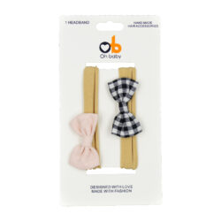 Headband (x2) – Beige/Black