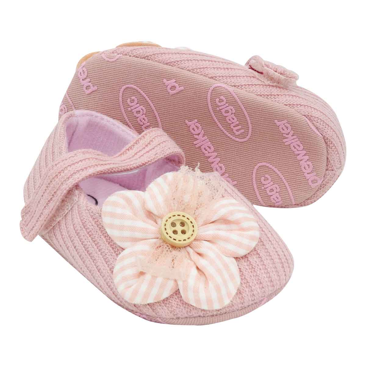 Pink Ballerina shoe with flower ohbaby