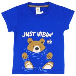 T-Shirt MC JUST VIBING – Royal Blue