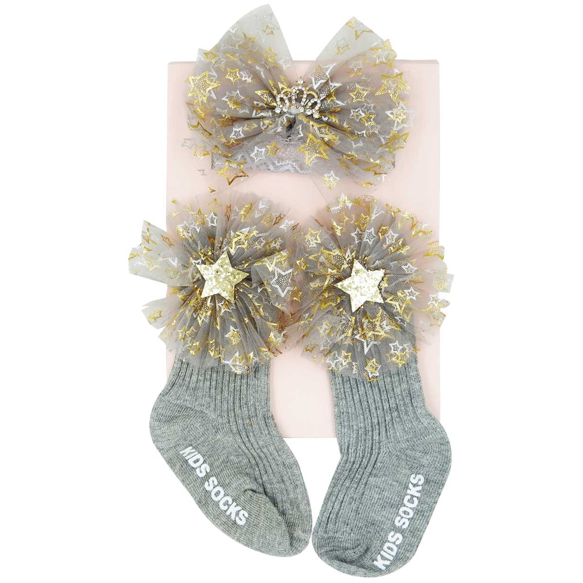 Headband + Socks Universal Grey ohbaby
