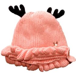 Beannie with Horn – Pink