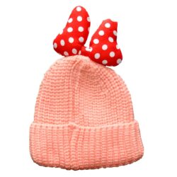 Beannie with Bow – Pink