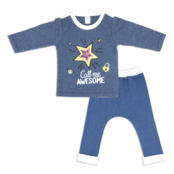 ENS T-SHIRT ML’Call me awesome’- Bleu