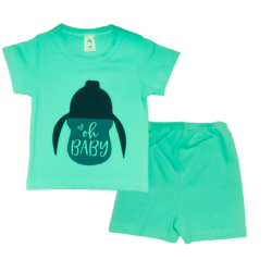 T-shirt set  “OH Baby” – Blue