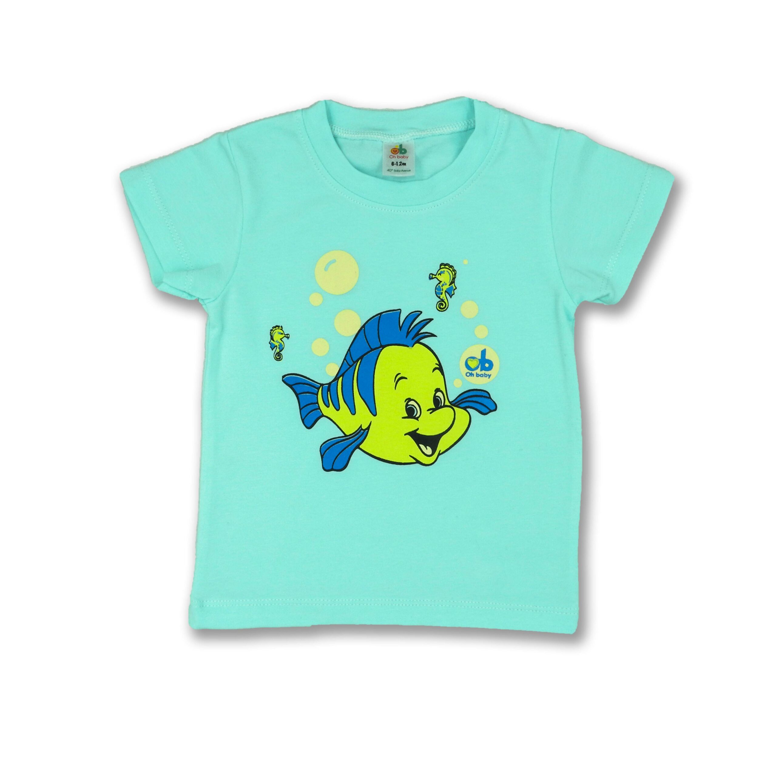 T-Shirt  “Fish” – Blue