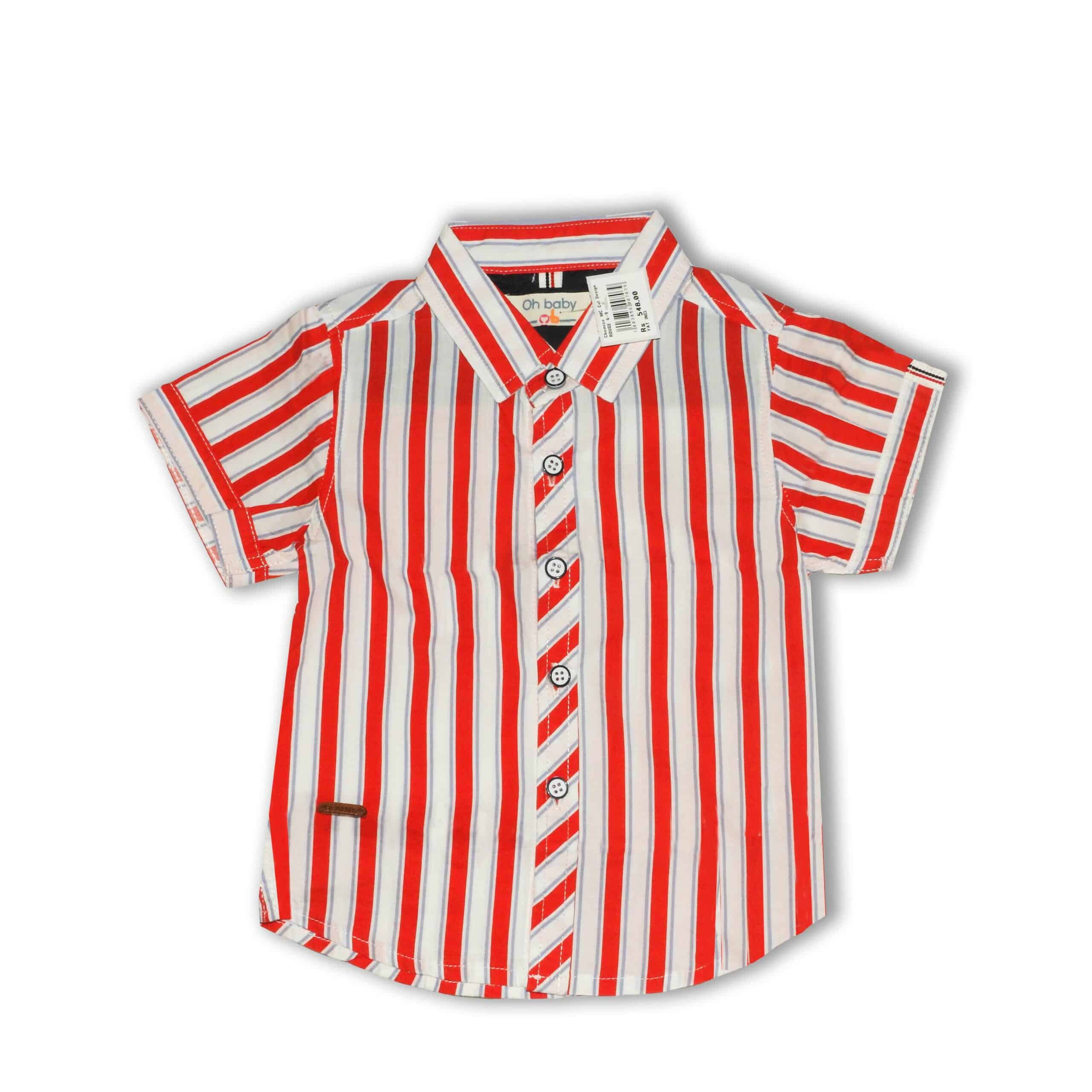 Shirt MC (Col/Stripes ) – Red