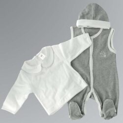 Babygrow 3pcs, Grey