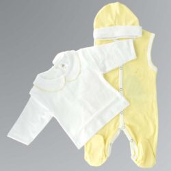 Babygrow 3pcs, Yellow