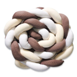 Baby Bumper Cushion – “White, Beige, Brown”