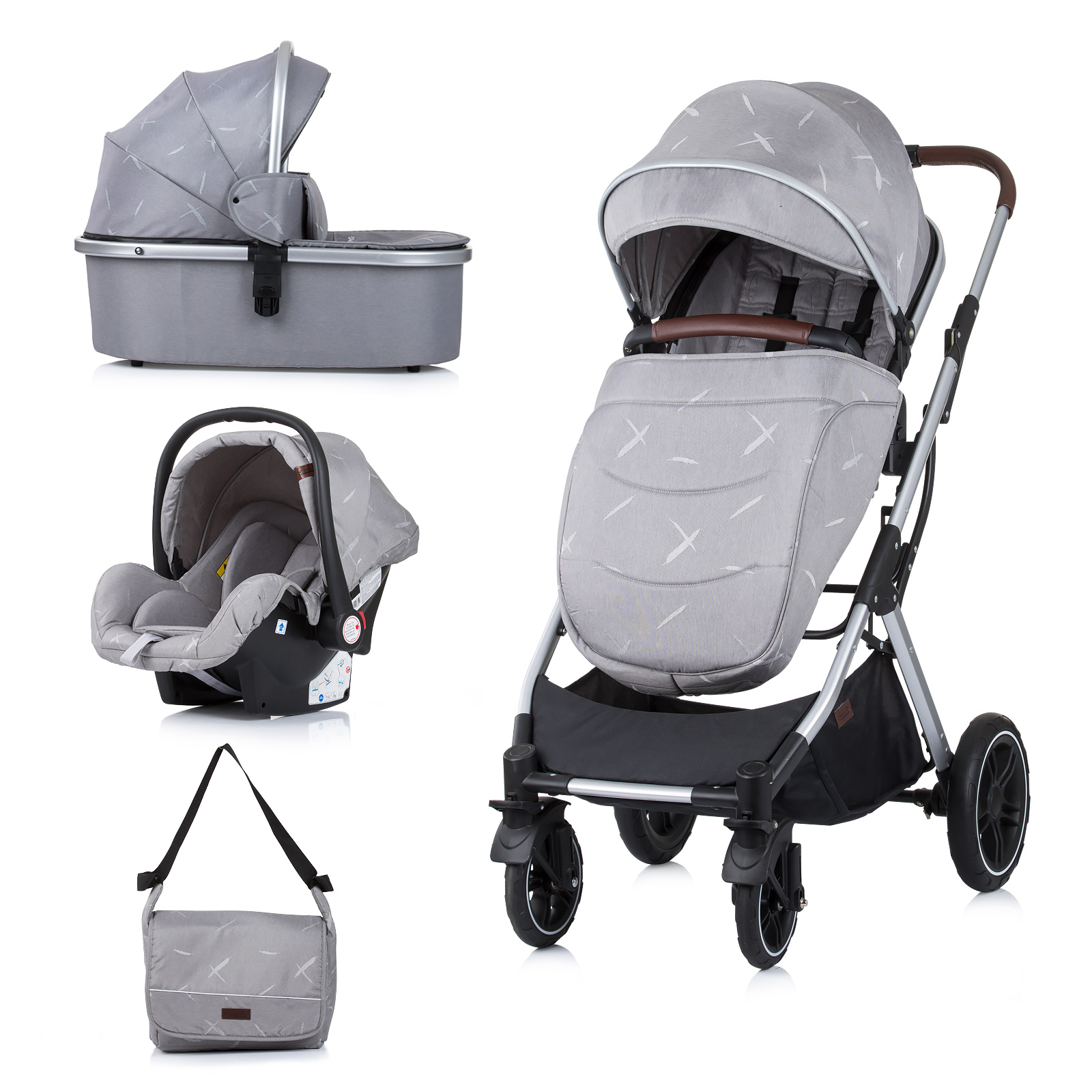 Stroller & Carseat Set “Zara” – Platinum