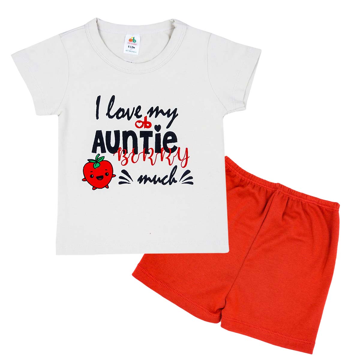 T-shirt set  “Auntie” – Beige