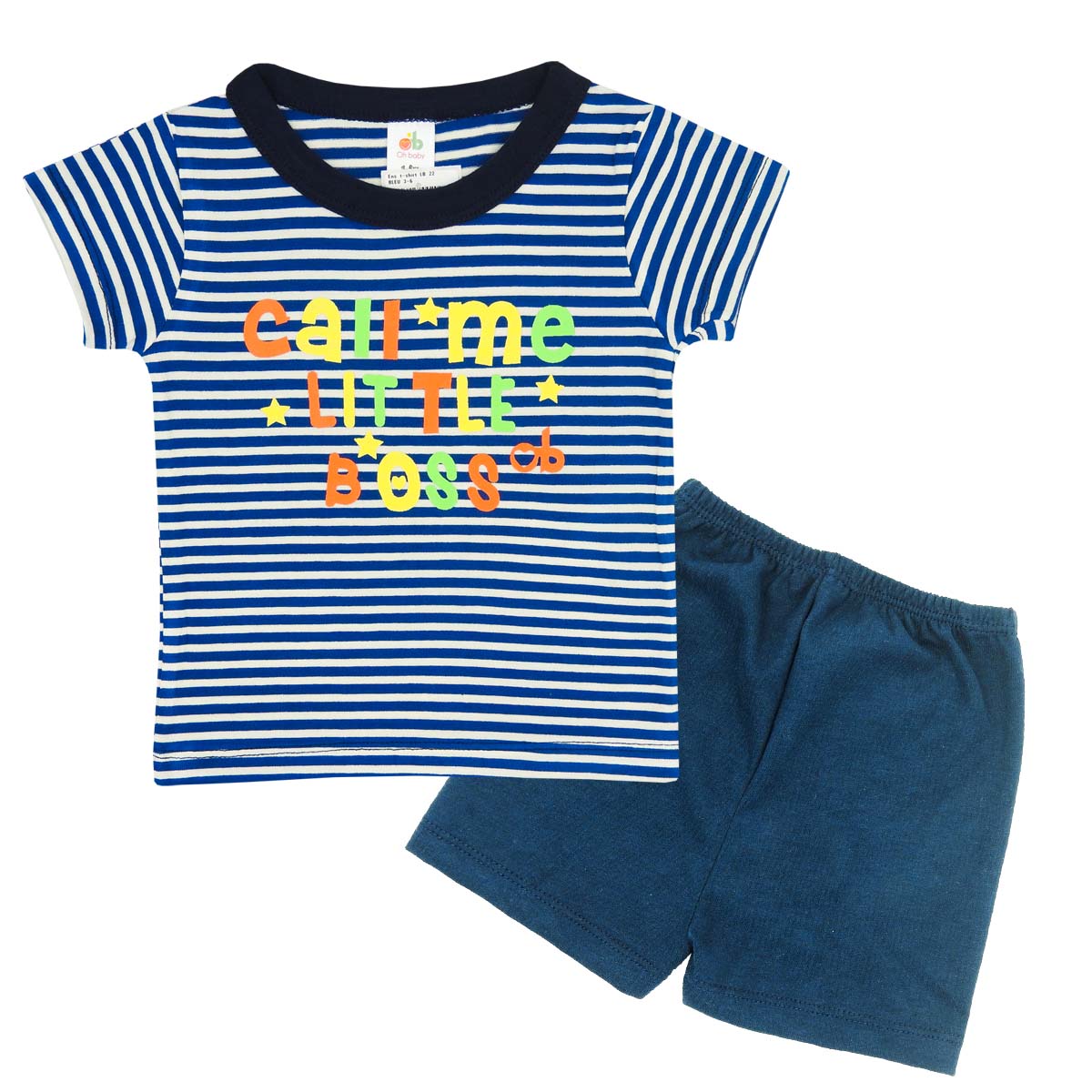 T-shirt set  “Little Boss” – Blue