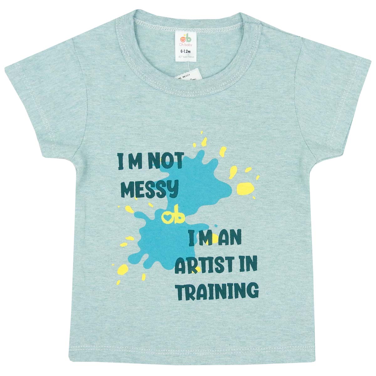 T-Shirt  “Messy” – Blue