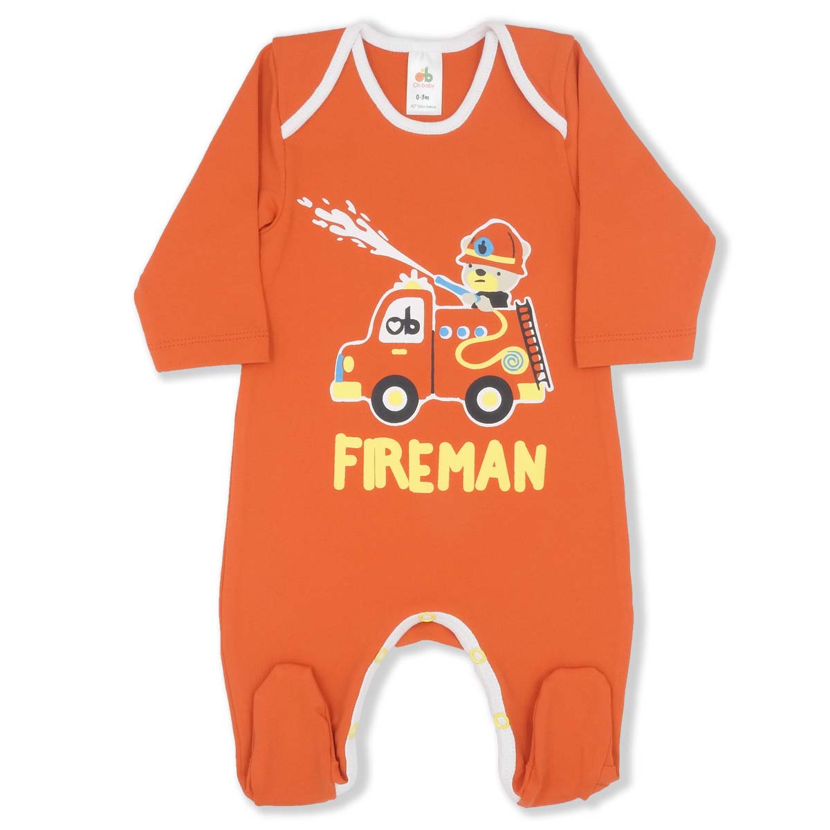Babygrow “Fireman” – Orange