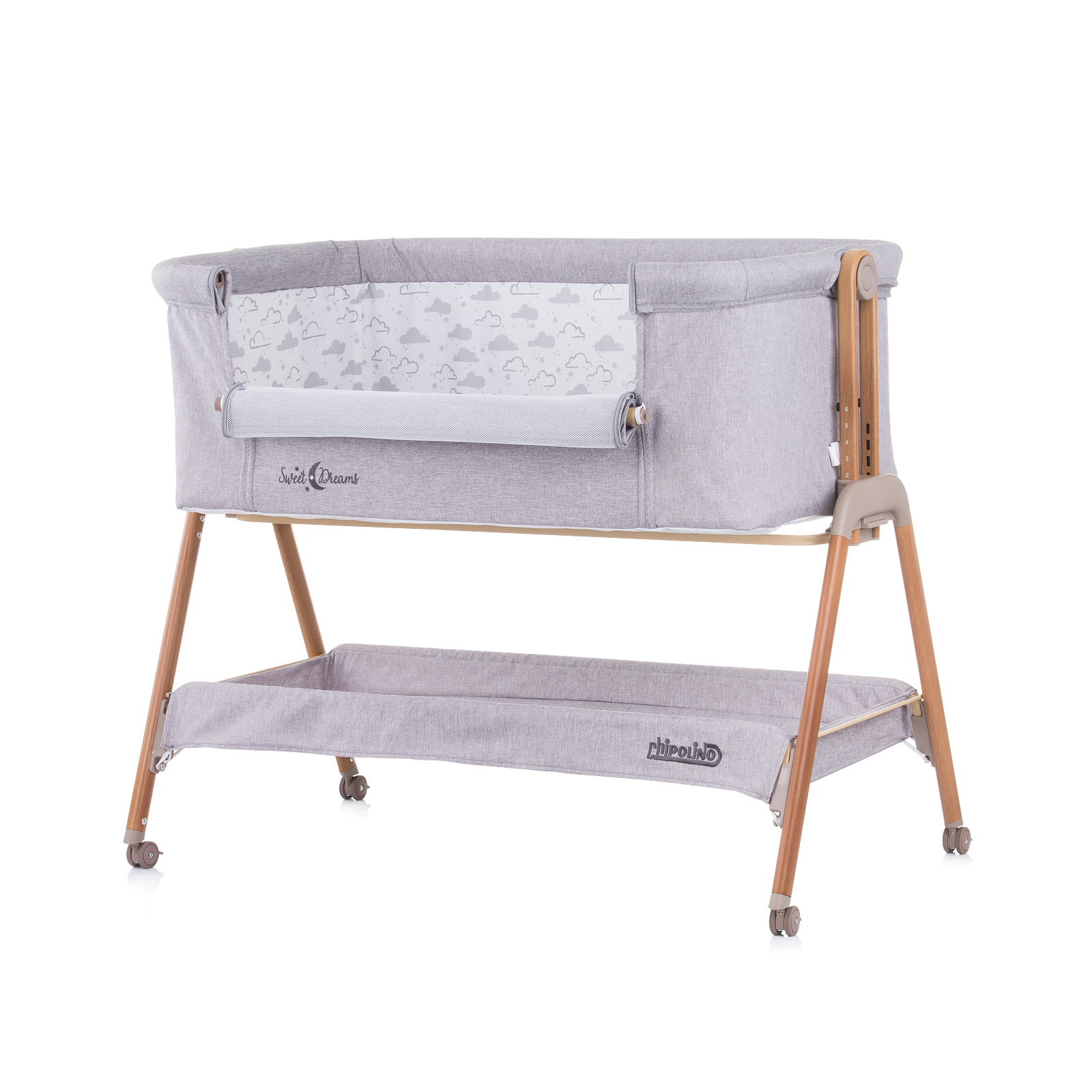 Co-Sleeping Crib “Sweet Dreams” – Grey