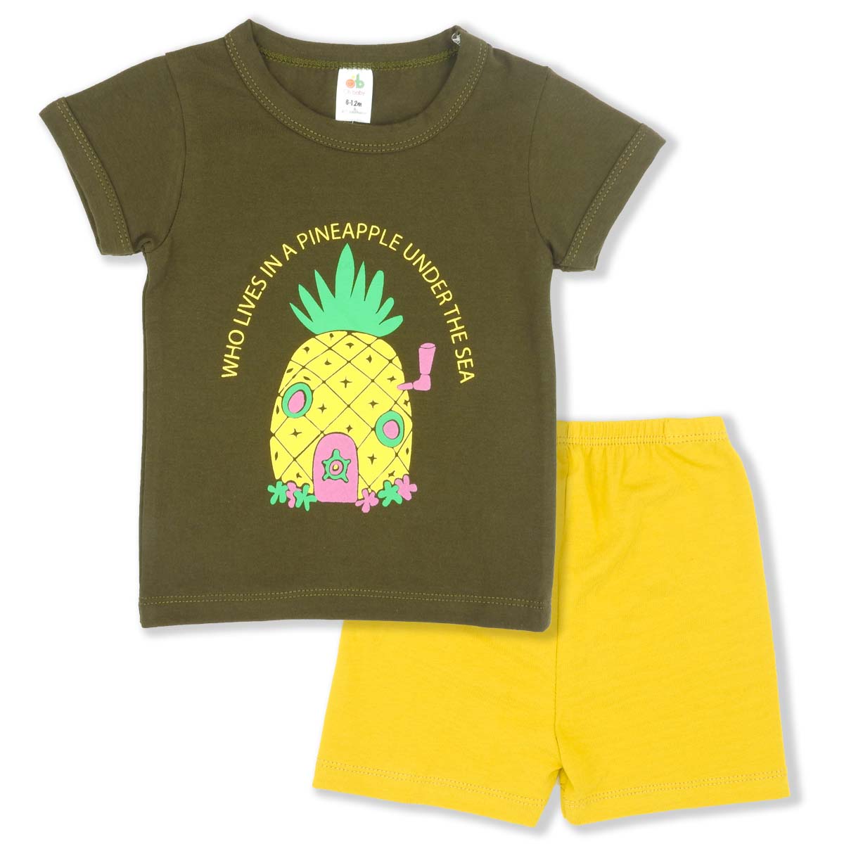 T-shirt set  “Pineapple” – Militaire