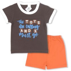 T-shirt set  “Toys” – Brown