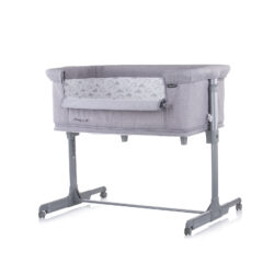 Co-Sleeping Crib “Mommy n Me” – Gray-Clouds