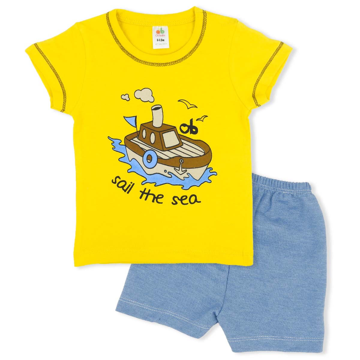 T-shirt set  “Sea” – Jaune