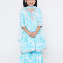 Kurti Sharara – Blue
