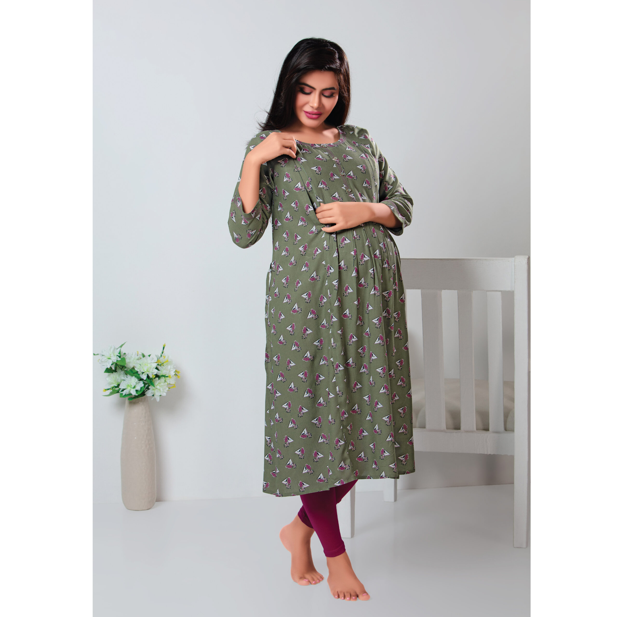 Maternity Dress Green ohbaby