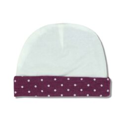 Beannie – White/Purple