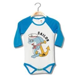 Bodysuit manche longue Sailor – Turquoise