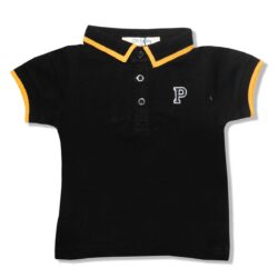 Polo Shirt “P” – Black/Yellow