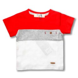 T-Shirt – Red/Grey/White