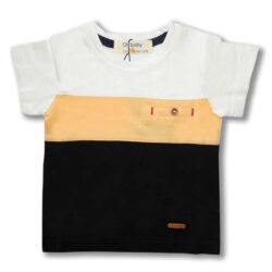 T-Shirt – White/Beige/Black