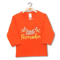 T-Shirt “Firecrackers” – Orange