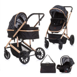 Stroller + Carseat “Enigma” Set – Ebony
