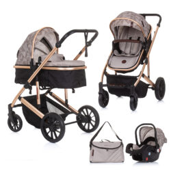 Stroller + Carseat “Enigma” Set – Sand