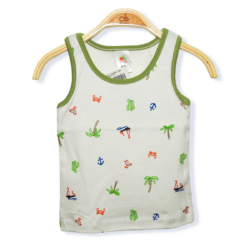 Vest “Coconut Tree” – White