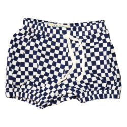 Short Casual – White & Navy “checkered”