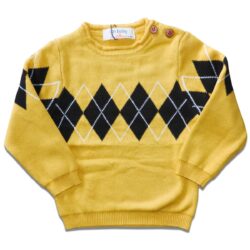 Sweater “Diamond” – Mustard and Black