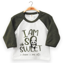T-Shirt “I am so sweet” – White and Green