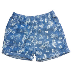 Short Casual “Flower” – Blue