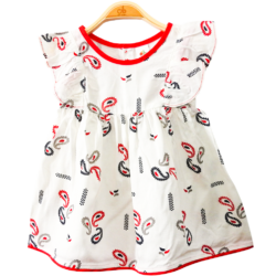 Dress “Cashmere” – White & Red