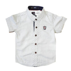 Short Sleeves Shirt “Stripe” – White