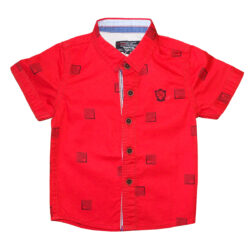 Short Sleeves Shirt “Pattern” – Red