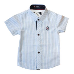 Short Sleeves Shirt “Stripe” – Blue